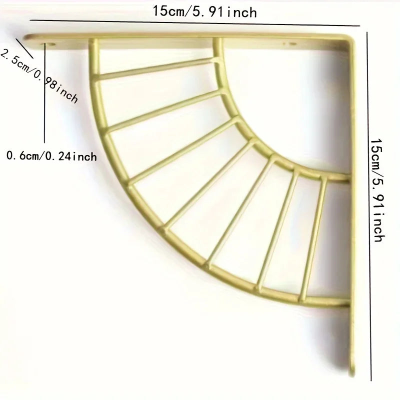 Equerre Etagere Laiton